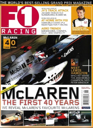 F1 RACING 2006 JUNE - MCLAREN, HAMILTON, JENSON, BUTTON, NURBURGING/BMW M5